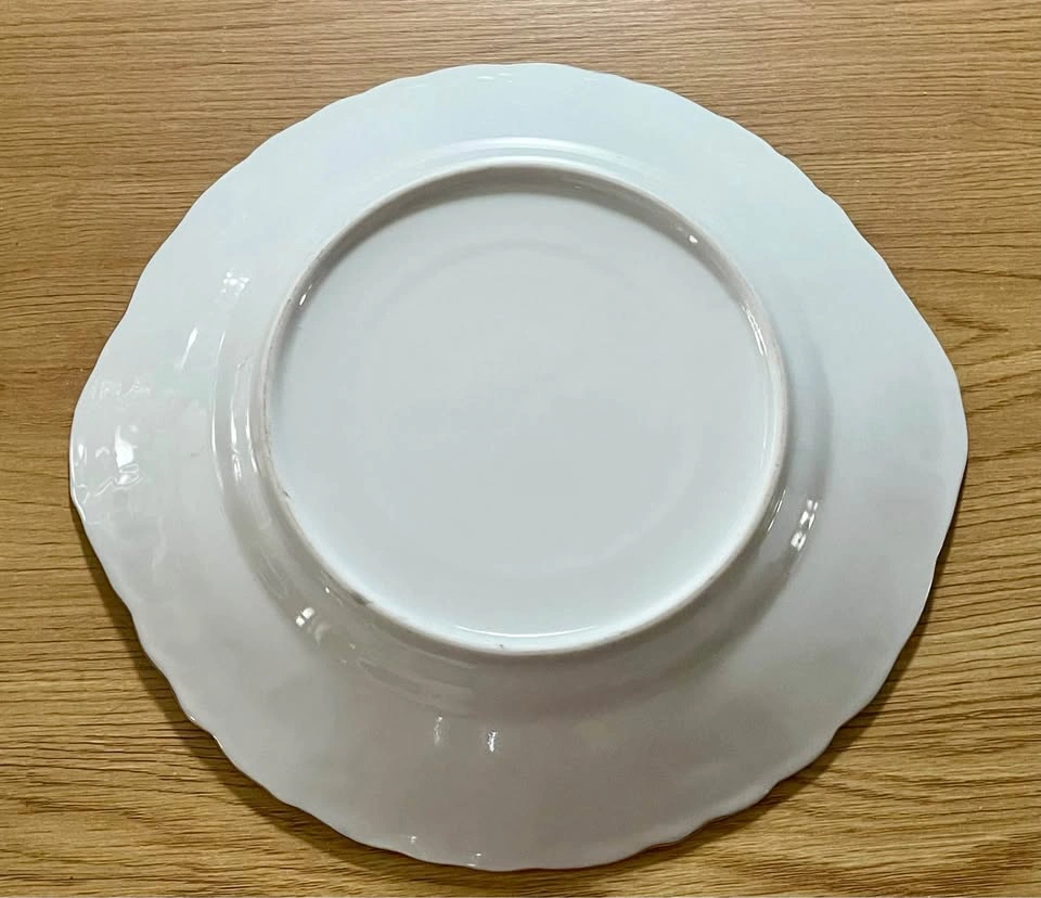 Rare 1900 Antique Floral Porcelain Plate with Gold Gilt - photo 4