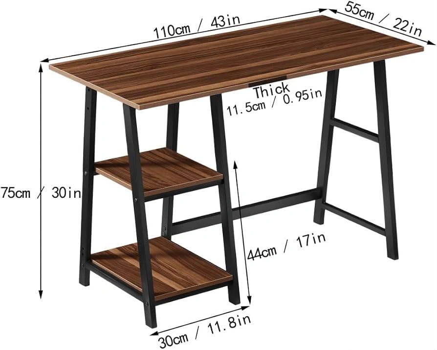 Desk table with compartments - photo 5
