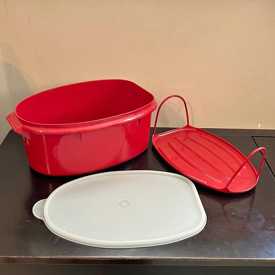 VTG TUPPERWARE 3-Pc Roast Keeper with Removable Insert