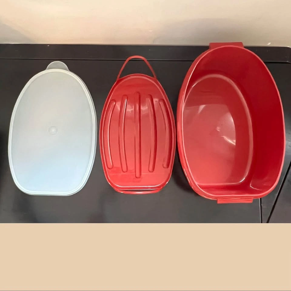 VTG TUPPERWARE 3-Pc Roast Keeper with Removable Insert - photo 3