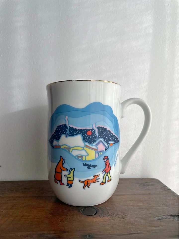 Ted Harrison “Northern Home” Vintage Mug Cup 1986 Yukon