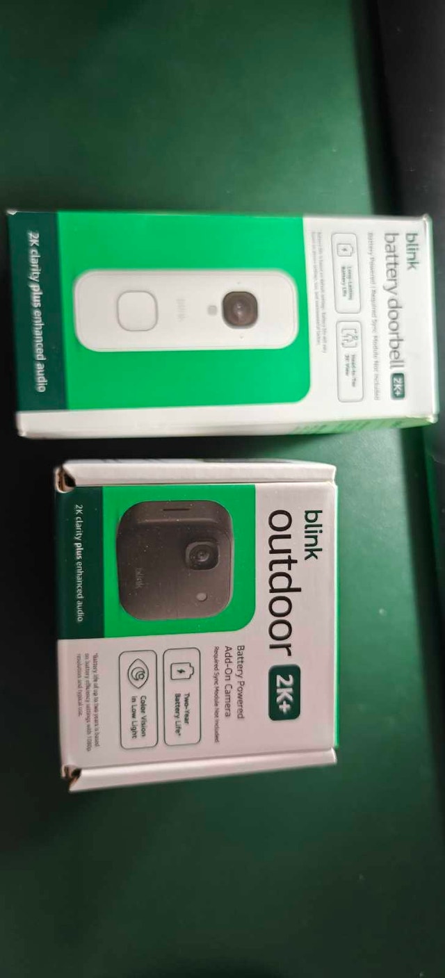 Blink-2k door bell and 2k+ camera