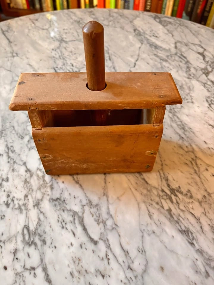 Vintage Primitive Wooden Butter Press / Butter Mold