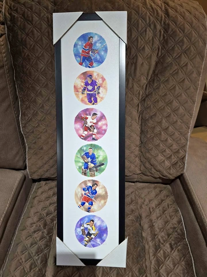 Framed NHL Original Six Legends Canvas Art