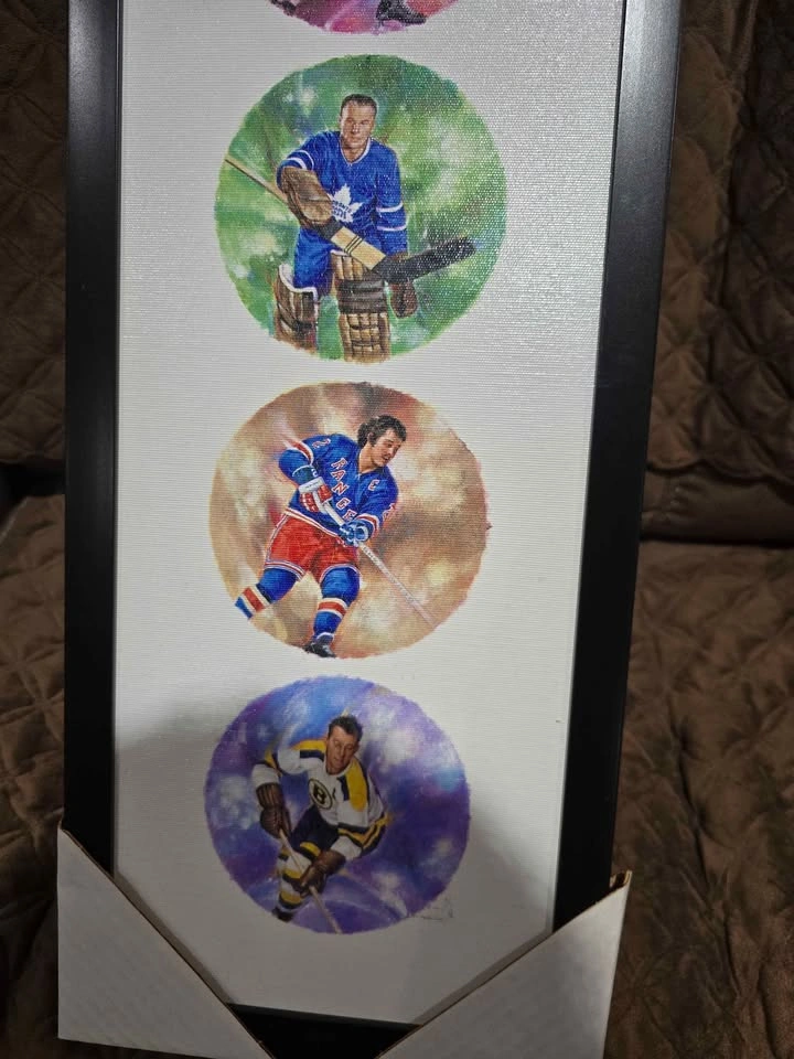 Framed NHL Original Six Legends Canvas Art - photo 2