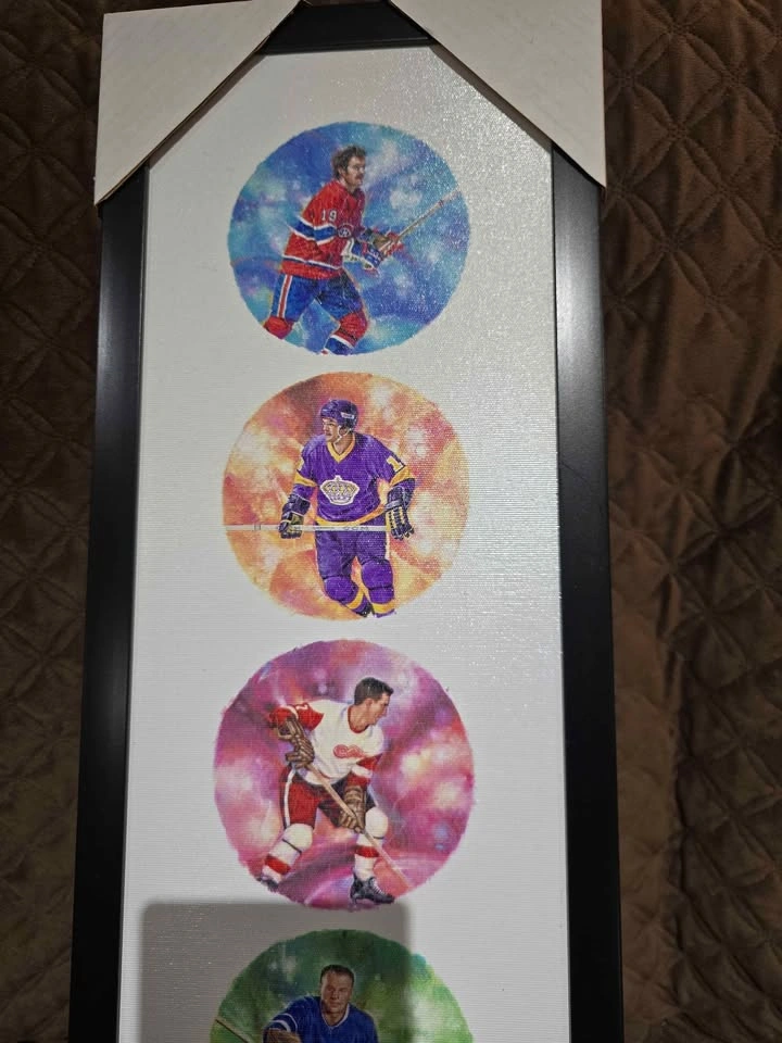 Framed NHL Original Six Legends Canvas Art - photo 3