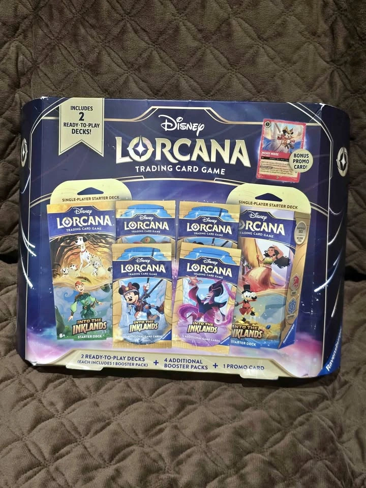 Disney Lorcana Into the Inklands Starter Deck & Booster Pack Set