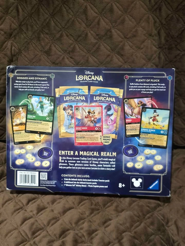 Disney Lorcana Into the Inklands Starter Deck & Booster Pack Set - photo 2
