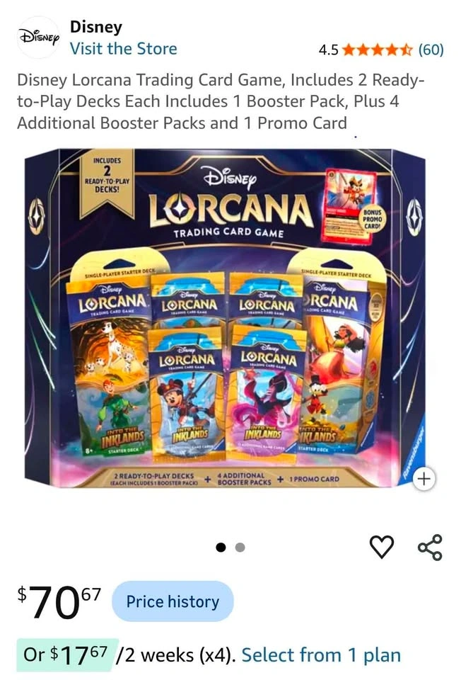 Disney Lorcana Into the Inklands Starter Deck & Booster Pack Set - photo 5