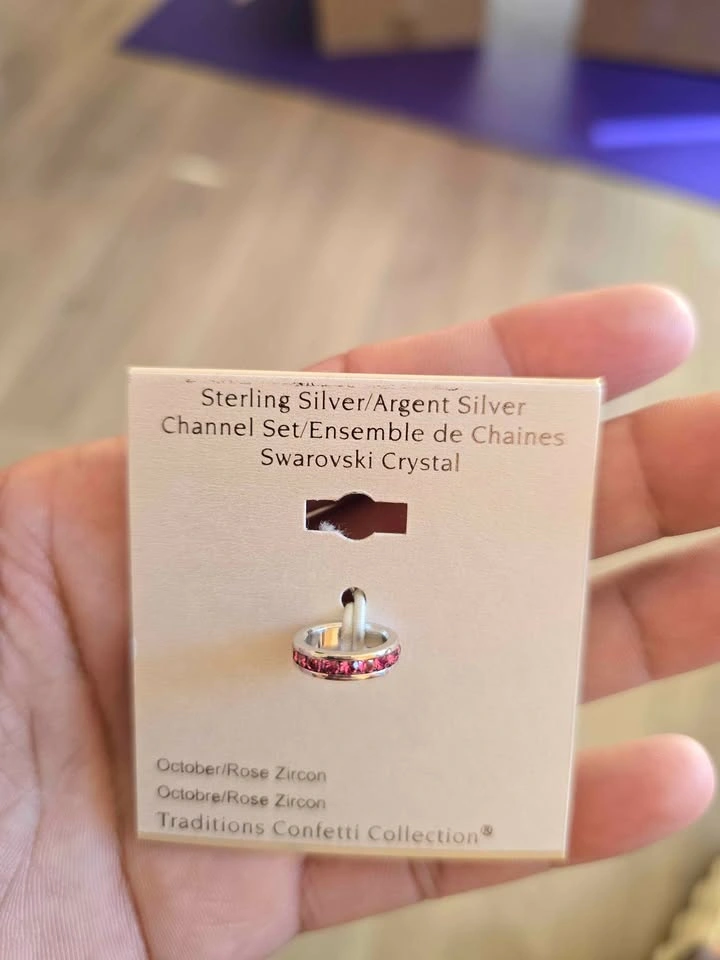 Traditions Confetti Collection Sterling Silver Swarovski Charm - photo 2