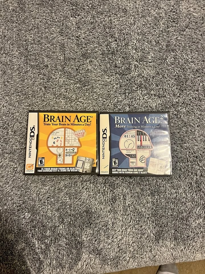 Brain Age 1 & 2 — Nintendo DS (Complete in Box)