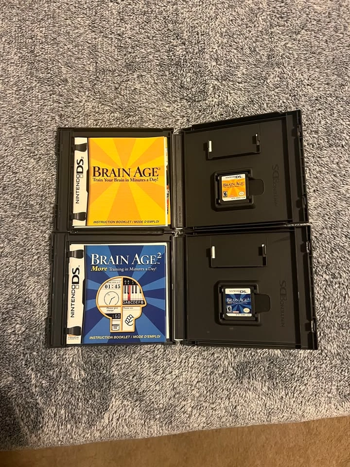 Brain Age 1 & 2 — Nintendo DS (Complete in Box) - photo 2