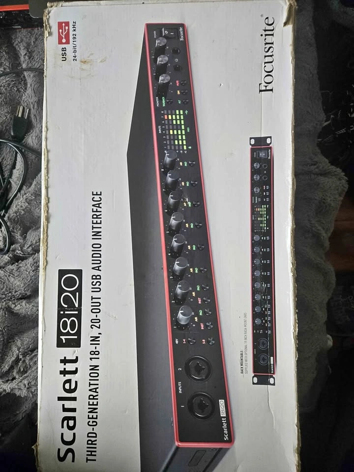 Scarlett 18i20 Rack, Third Gen USB AUDIO INTERFACE