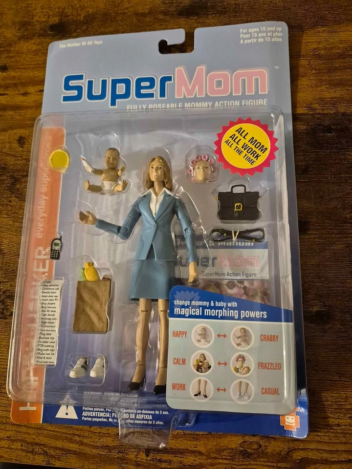 SuperMom Action Figure – Fully Poseable Collectible (New in Pack