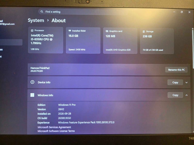 Lenovo ThinkPad T480 - *Upgraded* - photo 4