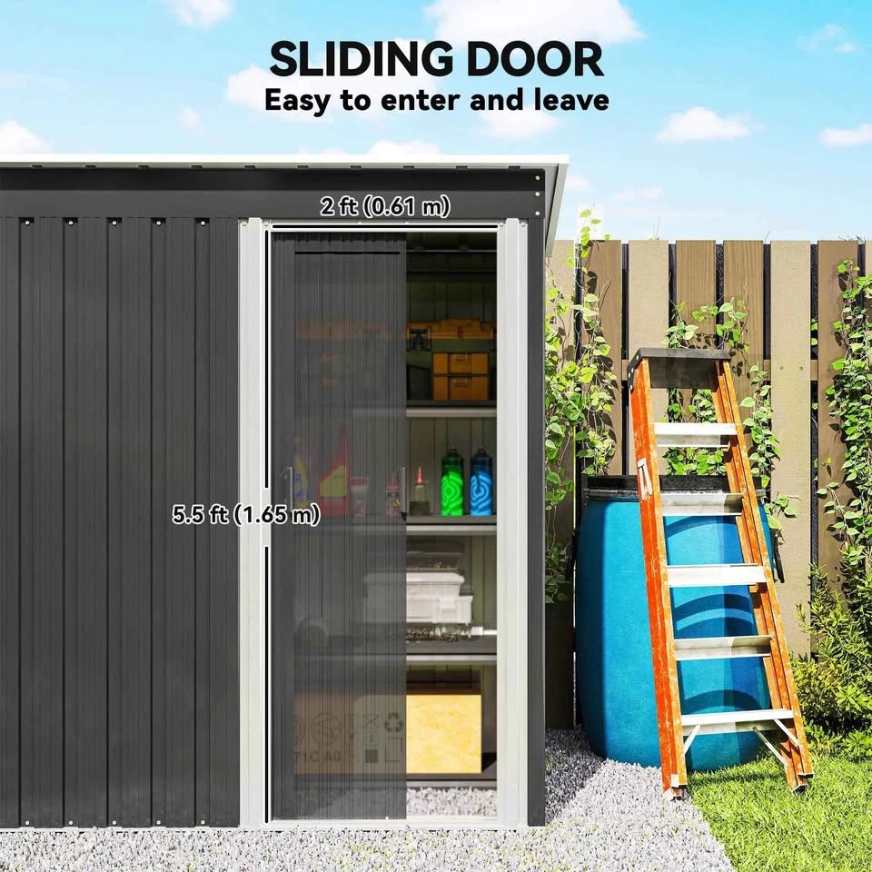 Brand New 5x3 Outdoor Storage Shed with Sliding Door - photo 4