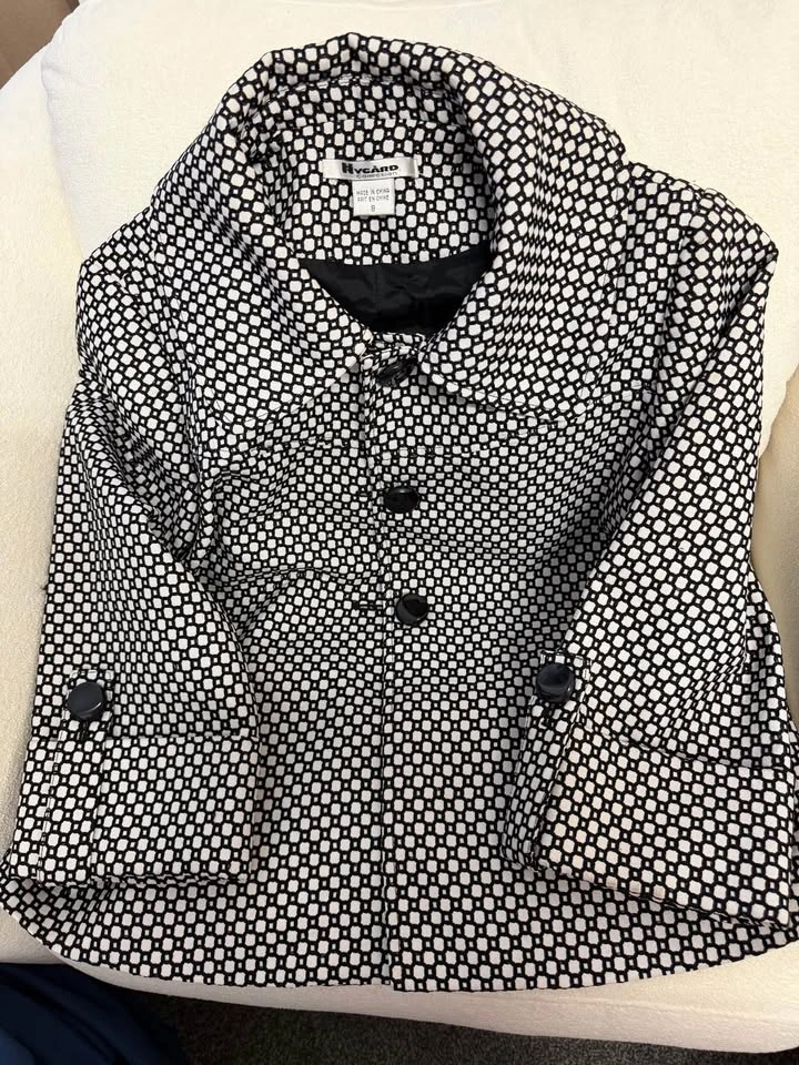 Women’s Black & Cream Patterned Blazer – Stylish & Classy - photo 3