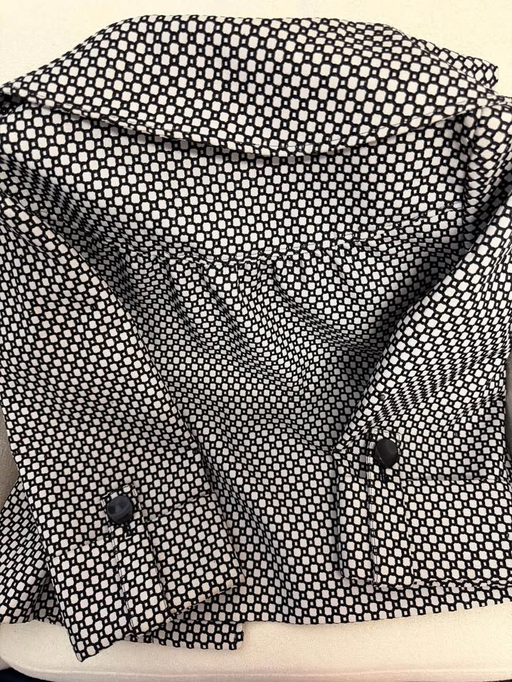 Women’s Black & Cream Patterned Blazer – Stylish & Classy - photo 5
