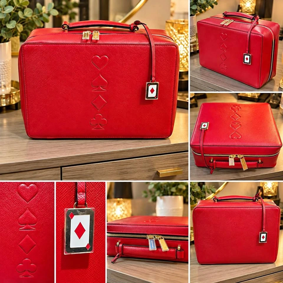 Vintage Estée Lauder Red Makeup Vanity Case – Unique Design
