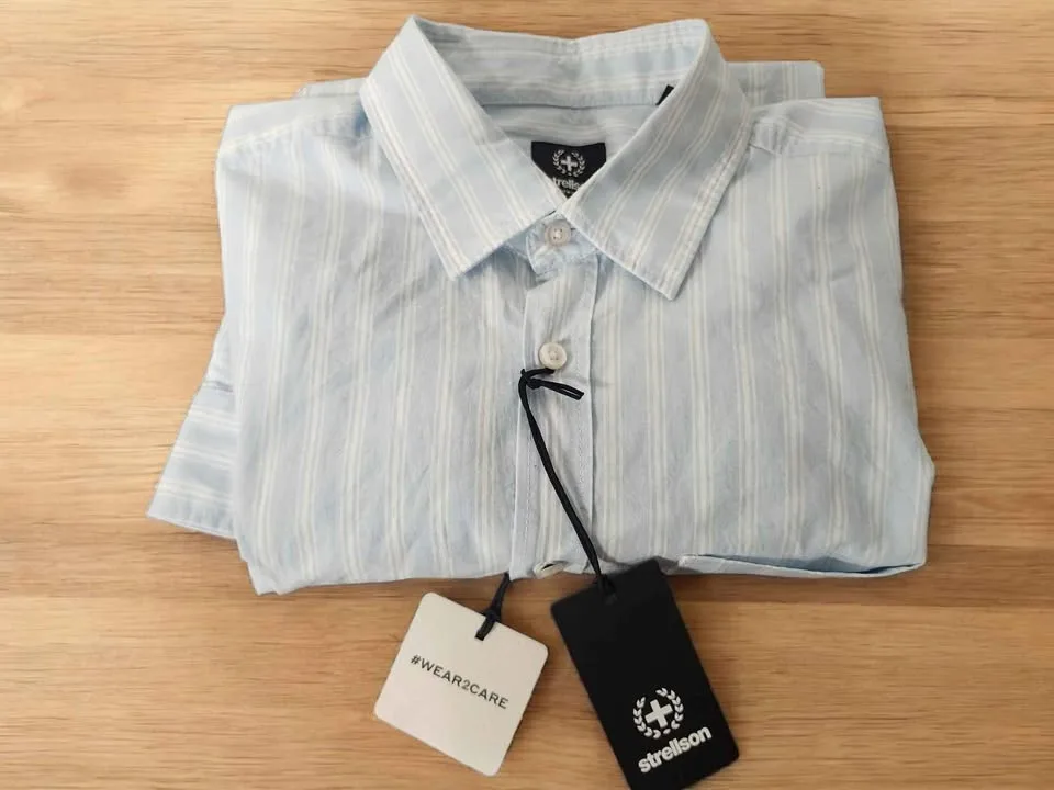 Strellson Casyn Shirt Light Blue Stripes M 🥕 image indicator(8)