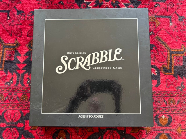 Set of 2 games - Scrabble Onyx Edition and Monopoly Onyx Edition