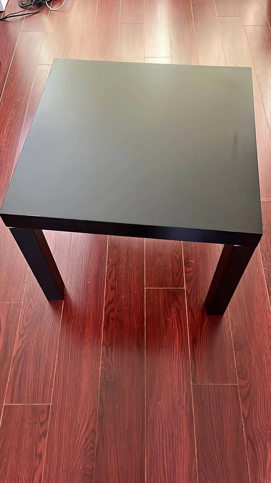 IKEA LACK Black Side Table – 55 × 55 cm – $10