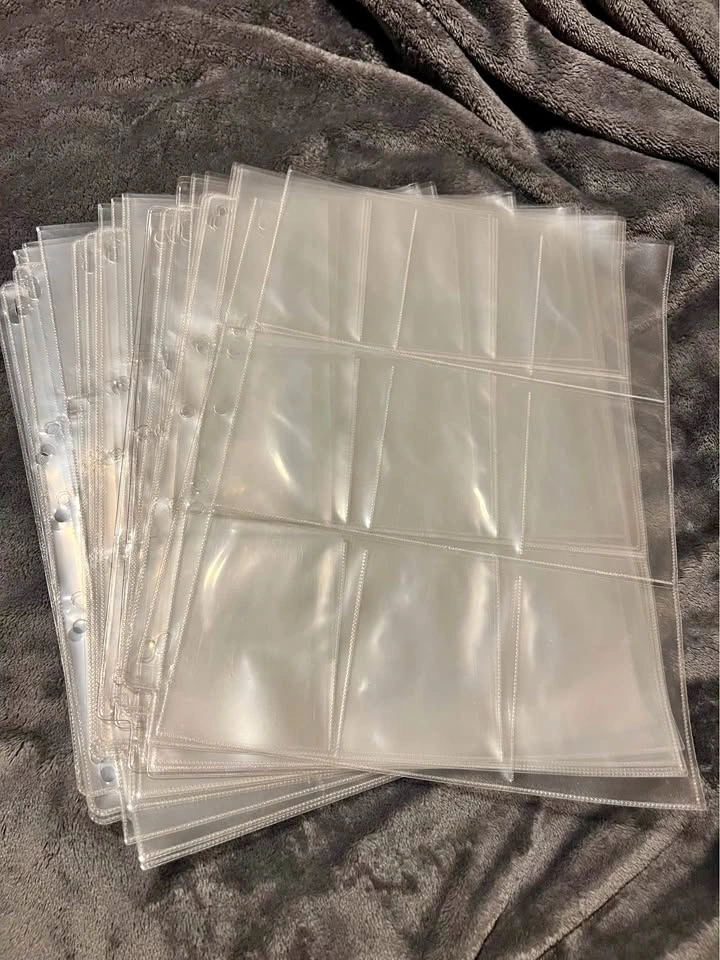 9-pocket sheets/pages for photocards