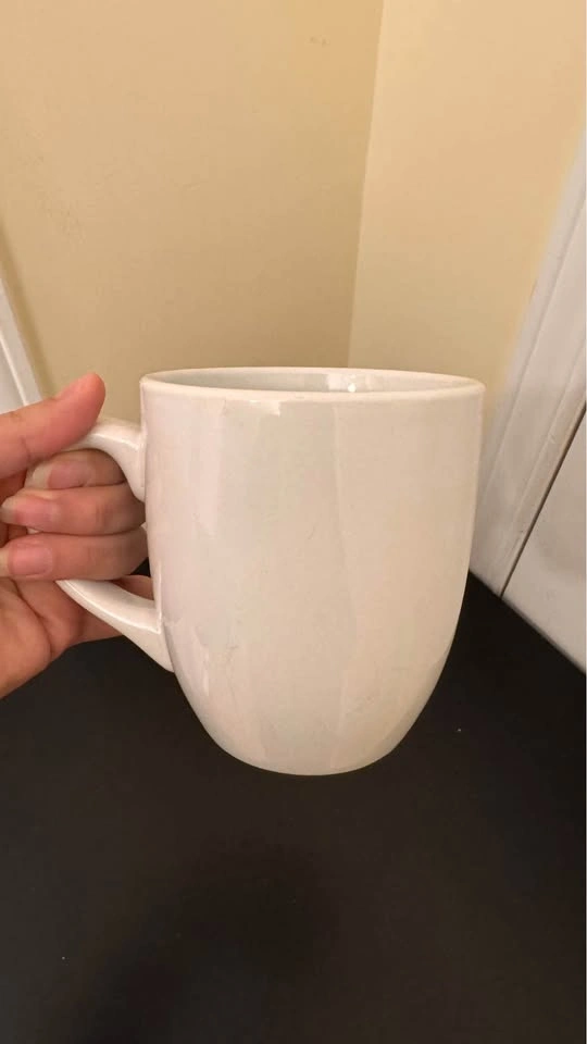 Set of 2 Large White Ceramic Mugs – Simple Modern Style - photo 3