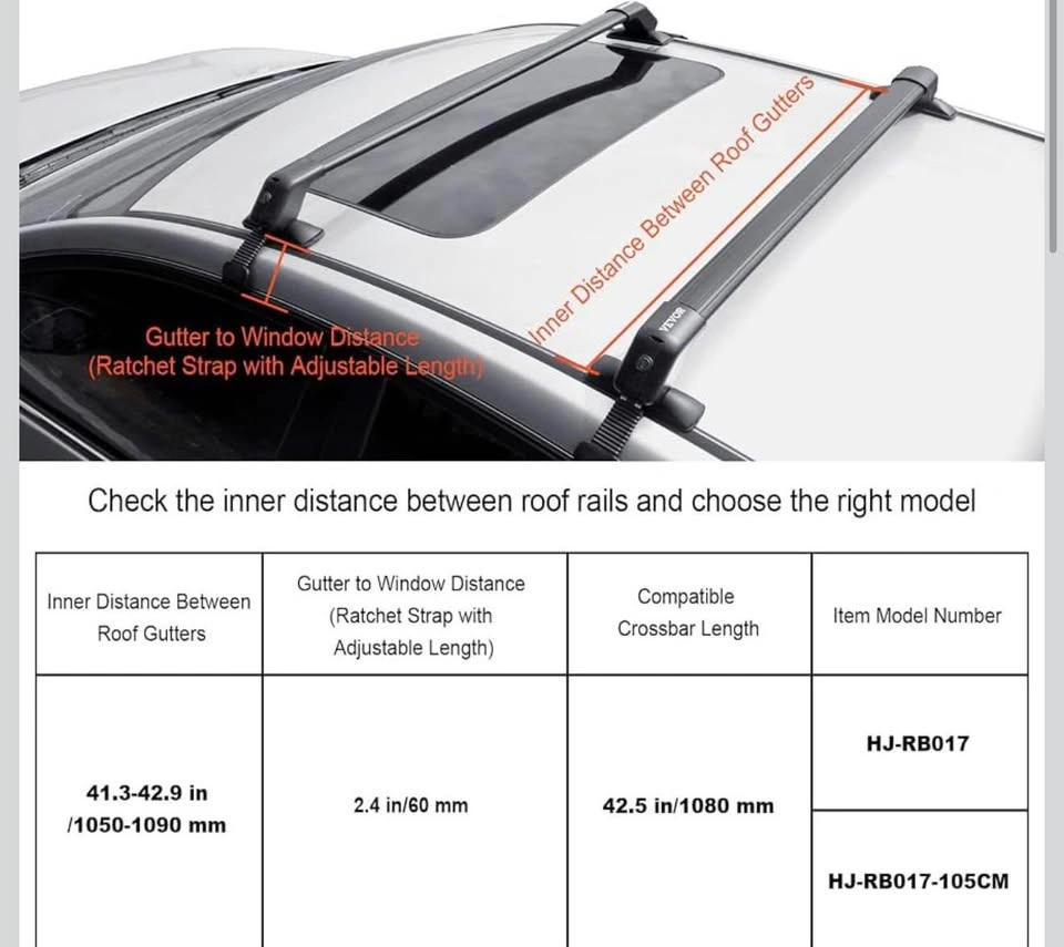 Universal Roof Rack Cross Bars - photo 5