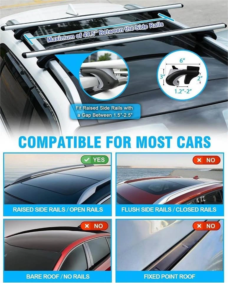 KOMSEPOR Universal Roof Rack Cross Bars - photo 2