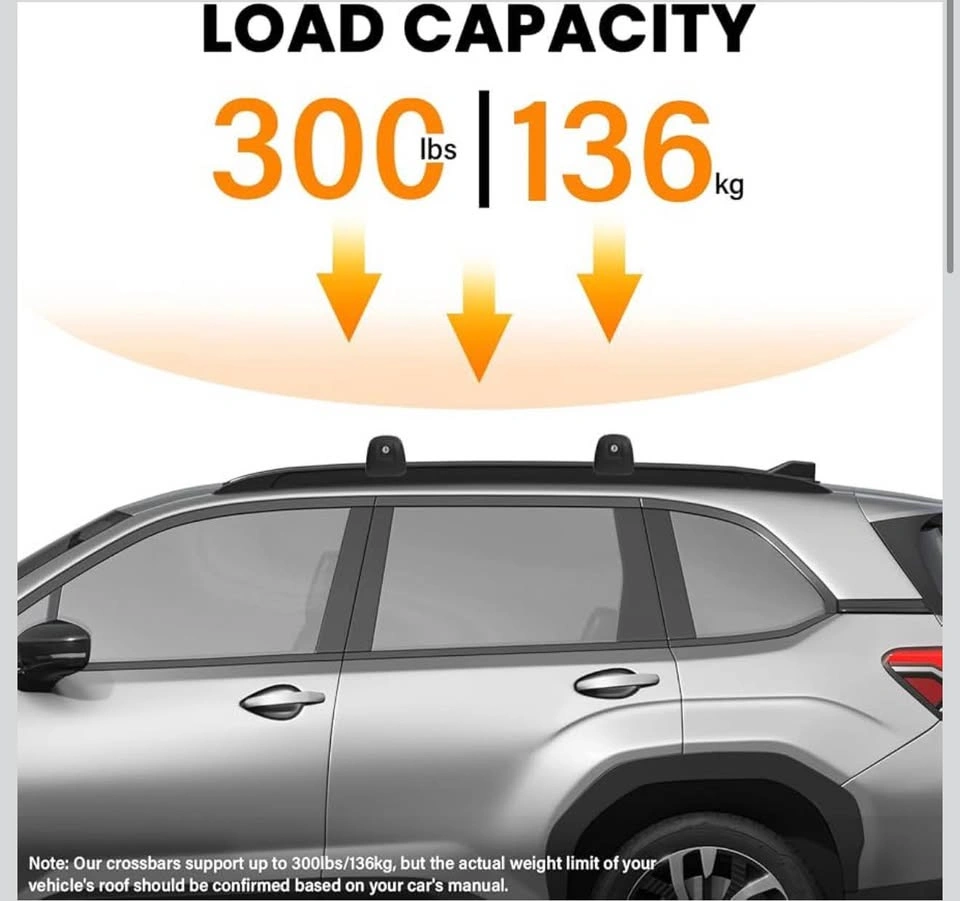 Roof Rack Crossbars for Subaru Forester 2025-2026 - photo 3
