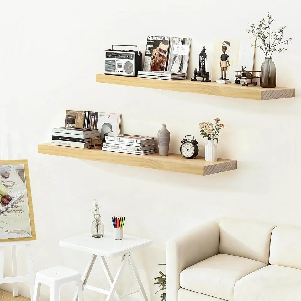 SenlanM Solid Wood Floating Shelves - photo 2