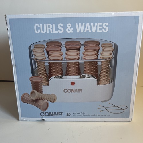 Conair Curls & Waves Hot Rollers 3 Sizes Indicator Light Pink