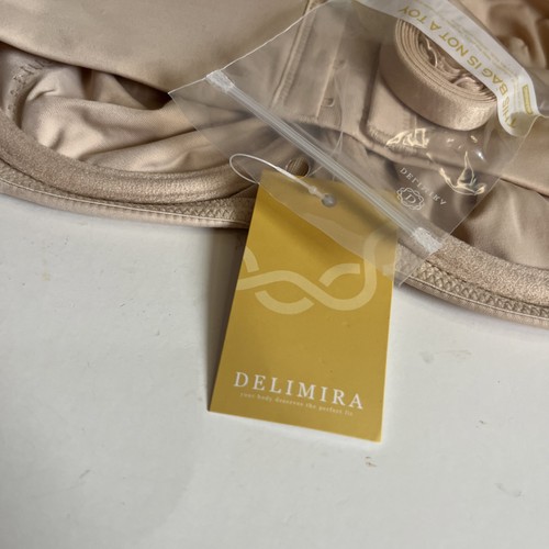 Delemira Beige Strapless Bra 34D Underwire Minimizer New with Ta - photo 5