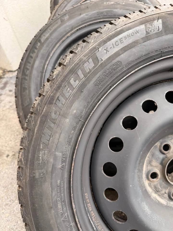 Michelin X-Ice Snow Winter Tires 215/60R17 with Steel Rims - photo 2