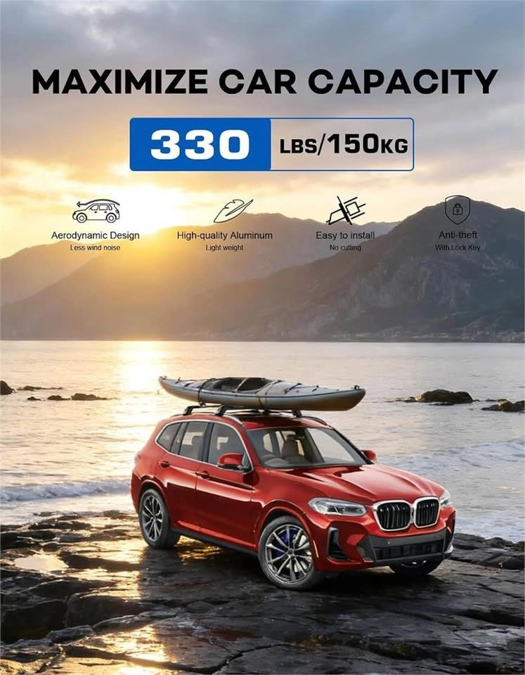 MUИIMUJA Roof Rack Cross Bars for BMW X3 2018+ - photo 3
