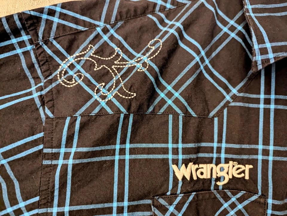 00's XL Wrangler Rodeo Ford Patch and Embroidery Long Sleeve - photo 4