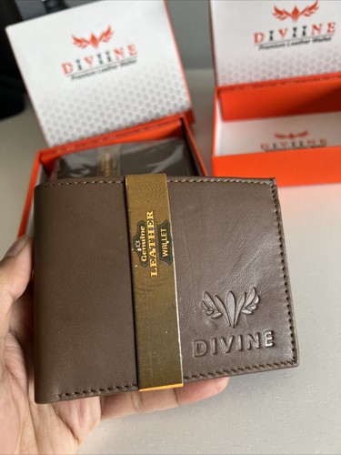 Men’s Leather Wallet Bi-fold TAN