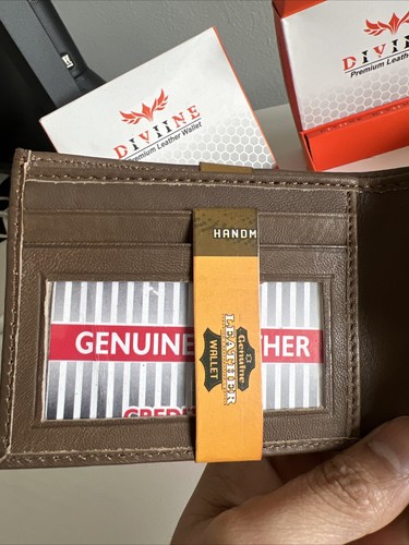 Men’s Leather Wallet Bi-fold TAN - photo 5