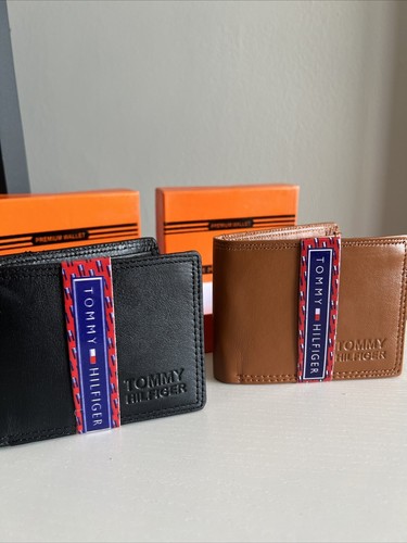 Men's Leather Bifold Wallet Black Or Tan