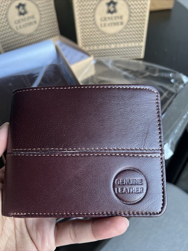 Men’s Leather Wallet Bi-fold Brown