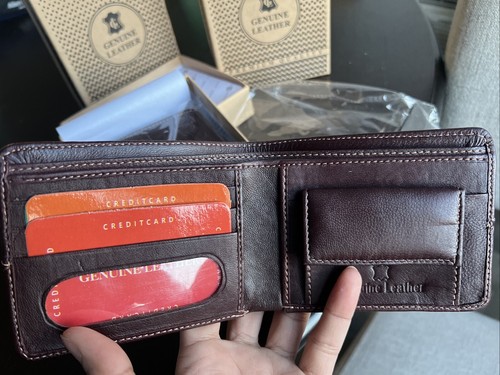 Men’s Leather Wallet Bi-fold Brown - photo 4