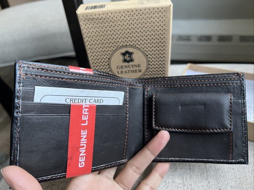 Men’s Leather Wallet Bi-fold Black - photo 4