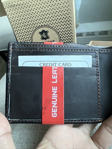 Men’s Leather Wallet Bi-fold Black - photo 5