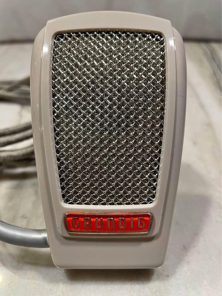 Grundig GDM 15 Vintage Dynamic Microphone + Case 1958/59