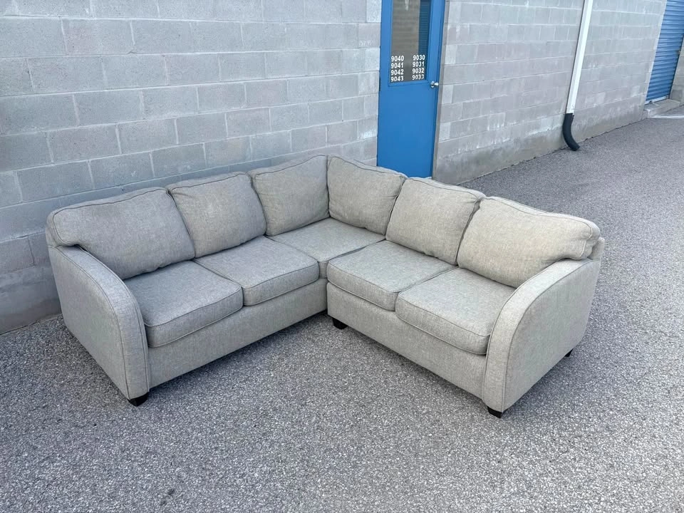 Grey Corner Sectional Sofa - Delivery Available