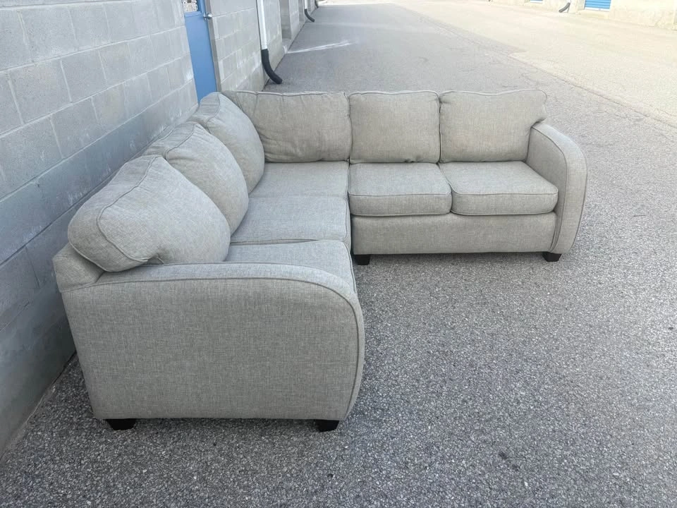 Grey Corner Sectional Sofa - Delivery Available - photo 3