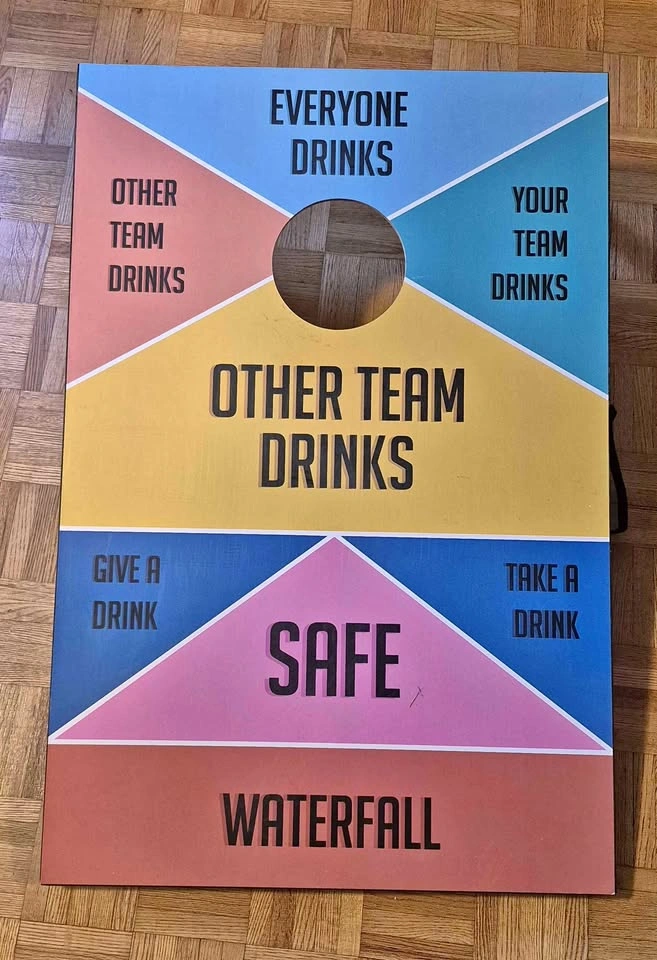 Drinking Game Cornhole Board