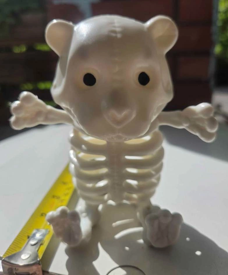 Plastic Skeleton Teddy Bear Halloween Decoration - photo 3