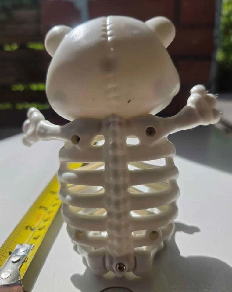 Plastic Skeleton Teddy Bear Halloween Decoration - photo 4